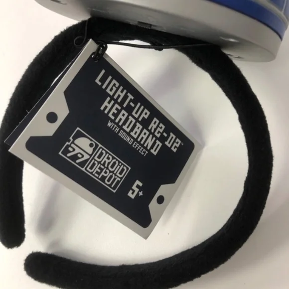 Disney Parks Star Wars Galaxy's Edge R2-D2 Droid Depot Light Sound Ears Headband - Picture 2 of 2